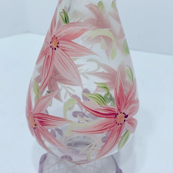 Hand painted floral vase - Picture 12 of 12
